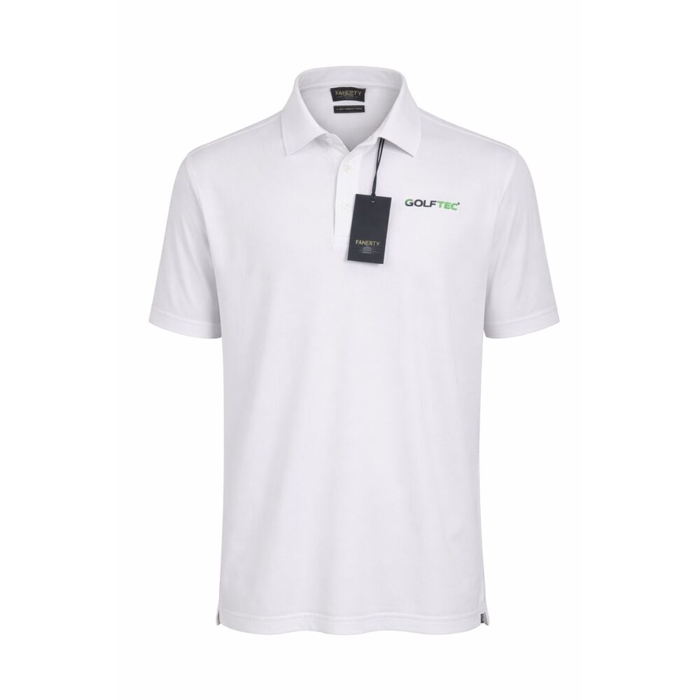 NWT Faherty Reserve Movement Polo XXL White Pima Cotton Modal Stretch GolfTec